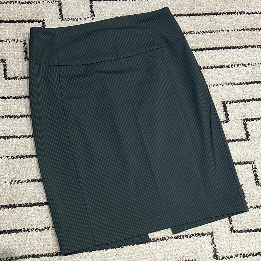 Express Striped Pencil Skirt